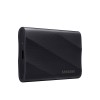 وحدة  تخزين خارجية Samsung T9 Portable SSD, سعة 1 تيرابايت, سرعات قراءة و كتابة تصل إلى 2000 مب/ثا,  واجهة USB 3.2 Gen 2×2 (20Gbps),  تقنية NVMe PCIe, تصميم مقاوم للصدمات - أسود