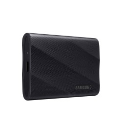 وحدة  تخزين خارجية Samsung T9 Portable SS, سعة 4 تيرابايت, سرعات قراءة و كتابة تصل إلى 2000 مب/ثا,  واجهة USB 3.2 Gen 2×2 (20Gbps),  تقنية NVMe PCIe, تصميم  مقاوم للصدمات - أسود