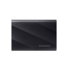 وحدة  تخزين خارجية Samsung T9 Portable SSD, سعة 1 تيرابايت, سرعات قراءة و كتابة تصل إلى 2000 مب/ثا,  واجهة USB 3.2 Gen 2×2 (20Gbps),  تقنية NVMe PCIe, تصميم مقاوم للصدمات - أسود