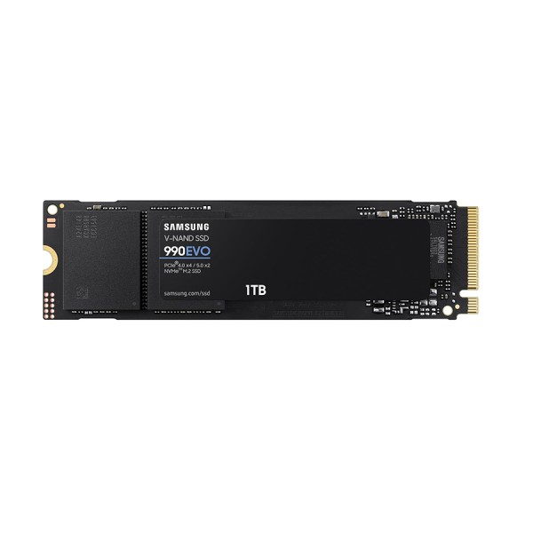 SAMSUNG 990 EVO, 1TB M.2 2280, PCIe 4.0 NVMe, Read Speed Up to 5000 MB/s, 3D TLC V-NAND, support Samsung Magician