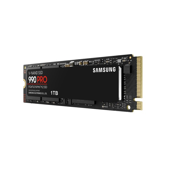 وحدة تخزين داخلية Samsung 990 PRO, سعة 1 تيرابايت, تصميم M.2 2280 NVMe, واجهة PCIe 4.0 ×4 , سرعة القراءة حتى 7450 مب/ثا, ذاكرة 3D TLC V-NAND, دعم Samsung Magician وحدة تخزين داخلية Samsung 990 PRO, سعة 1 تيرابايت, تصميم M.2 2280 NVMe, واجهة PCIe 4.0 ×4 , سرعة القراءة حتى 7450 مب/ثا, ذاكرة 3D TLC V-NAND, دعم Samsung Magician