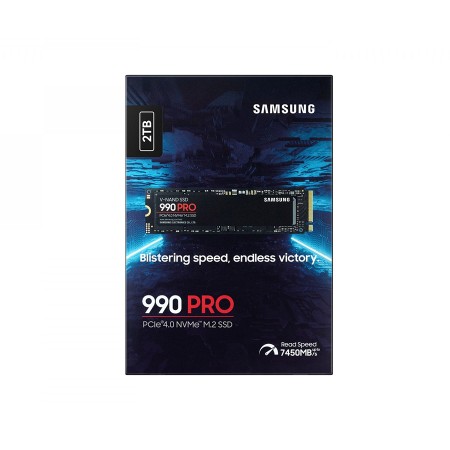 قرص تخزين سامسونج 990 PRO SSD NVMe M.2 PCIe 4.0 - 2TB بسرعة 7450MB/s قرص تخزين سامسونج 990 PRO SSD NVMe M.2 PCIe 4.0 - 2TB بسرعة 7450MB/s