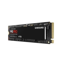 وحدة تخزين داخلية Samsung 990 PRO, سعة 4 تيرابايت, تصميم M.2 2280 NVMe,  واجهة PCIe 4.0 ×4 , سرعة القراءة حتى 7450 مب/ثا, ذاكرة 3D TLC V-NAND, دعم Samsung Magician