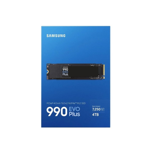 SAMSUNG 990 EVO PLUS, 4TB M.2 2280, PCIe4.0 ×4 NVMe, Read Speed Up to 7250 MB/s, TLC V-NAND, support Samsung Magician