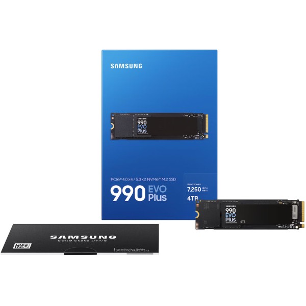SAMSUNG 990 EVO PLUS, 4TB M.2 2280, PCIe4.0 ×4 NVMe, Read Speed Up to 7250 MB/s, TLC V-NAND, support Samsung Magician