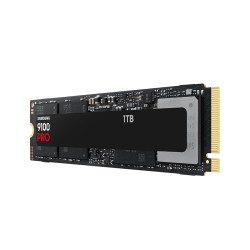 وحدة تخزين داخلية Samsung 9100 PRO, سعة 1 تيرابايت, تصميم M.2 2280 NVMe, واجهة PCIe 5.0 ×4, سرعة القراءة حتى 14,700 مب/ثا, ذاكرة 3D TLC V-NAND, دعم برنامج Samsung Magician