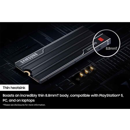 Samsung 9100 PRO 1TB PCIe 5.0 NVMe SSD with Heatsink - Up to 14700MB/s Read Samsung 9100 PRO 1TB PCIe 5.0 NVMe SSD with Heatsink - Up to 14700MB/s Read