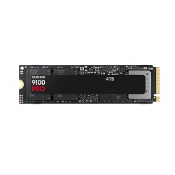 وحدة تخزين داخلية Samsung 9100 PRO, سعة 4 تيرابايت, تصميم M.2 2280 NVMe,  واجهة PCIe 5.0 ×4, سرعة القراءة حتى 14,800 مب/ثا, ذاكرة 3D TLC V-NAND, دعم برنامج Samsung Magician