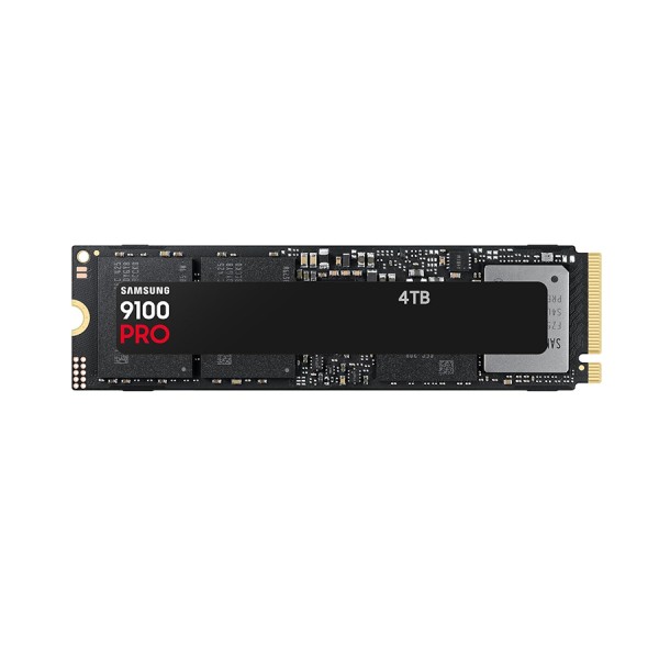 وحدة تخزين داخلية Samsung 9100 PRO, سعة 4 تيرابايت, تصميم M.2 2280 NVMe, واجهة PCIe 5.0 ×4, سرعة القراءة حتى 14,800 مب/ثا, ذاكرة 3D TLC V-NAND, دعم برنامج Samsung Magician وحدة تخزين داخلية Samsung 9100 PRO, سعة 4 تيرابايت, تصميم M.2 2280 NVMe, واجهة PCIe 5.0 ×4, سرعة القراءة حتى 14,800 مب/ثا, ذاكرة 3D TLC V-NAND, دعم برنامج Samsung Magician