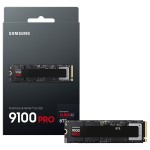 وحدة تخزين سامسونج 9100 برو 8 تيرابايت PCIe 5.0 NVMe M.2 SSD، سرعة تصل إلى 14700 ميجابايت في الثانية، ذاكرة V-NAND TLC، دعم TRIM وSMART، واجهة PCIe 5.0