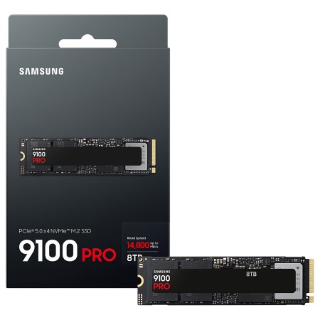 قرص تخزين سامسونج 9100 برو SSD NVMe M.2 PCIe 5.0 - 8TB بسرعة 14800MB/s