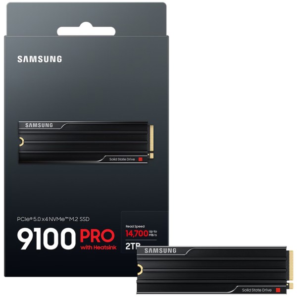 تخزين  سامسونج 9100 برو 2TB - واجهة PCIe 5.0 - مشتت حراري - سرعة فائقة جد