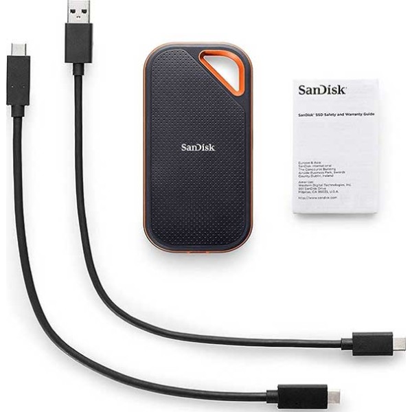 SanDisk Extreme Pro Portable SSD - Solid State Drive 2TB - 2000MB Speed قرص تخزين خارجي سانديسك اكستريم برو