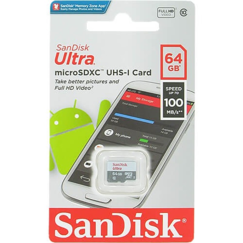 SanDisk Ultra microSDXC 64GB 100MB/s 