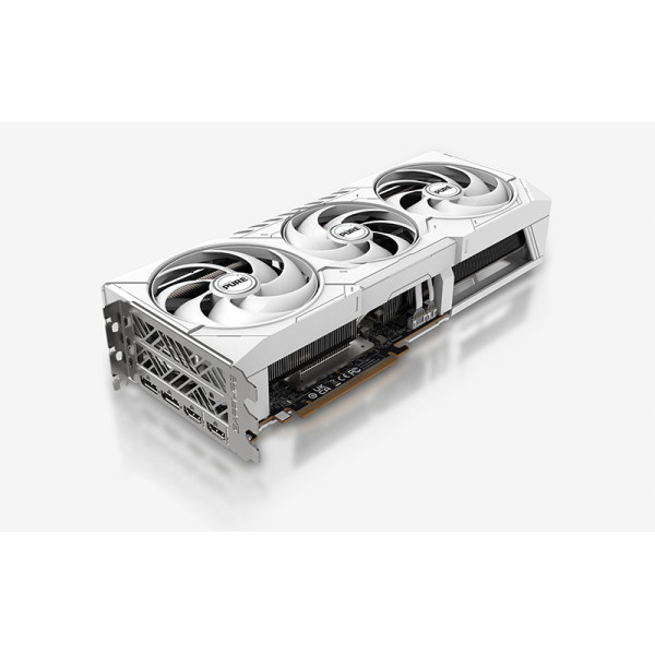 كرت شاشة SAPPHIRE PURE Radeon RX 9070 16GB GDDR6 ثلاثي المراوح – أبيض