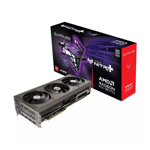كرت شاشة SAPPHIRE NITRO+ Radeon RX 9070 16GB GDDR6 ثلاثي المراوح – أبيض كرت شاشة SAPPHIRE NITRO+ Radeon RX 9070 16GB GDDR6 ثلاثي المراوح – أبيض