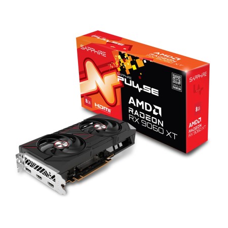 GRAPHIC CARD SAPPHIRE PULSE Radeon RX 9060 XT 8GB GDDR6, Dual Fan, RDNA 4 architecture, PCIe 5.0 – Black GRAPHIC CARD SAPPHIRE PULSE Radeon RX 9060 XT 8GB GDDR6, Dual Fan, RDNA 4 architecture, PCIe 5.0 – Black
