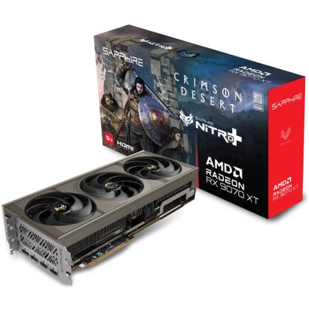 Sapphire Nitro RX 9070 XT Crimson - 16GB - 3060MHz - Power Graphics GPU