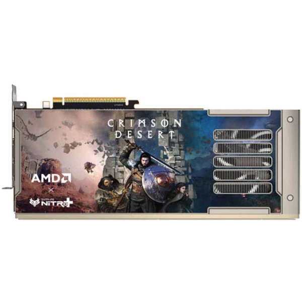 بطاقة الرسوميات SAPPHIRE NITRO+ AMD Radeon RX 9070 XT بسعة 16 جيجابايت GDDR6 إصدار Crimson Desert، ذاكرة GDDR6، واجهة PCIe 5.0 بطاقة الرسوميات SAPPHIRE NITRO+ AMD Radeon RX 9070 XT بسعة 16 جيجابايت GDDR6 إصدار Crimson Desert، ذاكرة GDDR6، واجهة PCIe 5.0