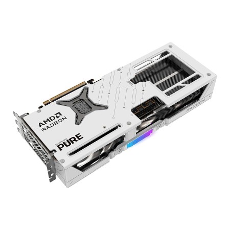 Sapphire Pure RX 9070 XT - 16GB - 3010 MHz Boost - White Graphics Power Sapphire Pure RX 9070 XT - 16GB - 3010 MHz Boost - White Graphics Power
