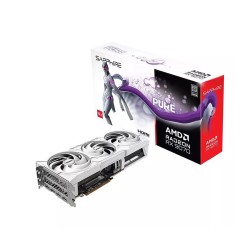 كرت شاشة SAPPHIRE PURE Radeon RX 9070 , ذاكرة 16GB GDDR6, اصدار مكسور السرعة OC, نظام تبريد ثلاثي المراوح, معمارية RDNA 4, واجهة PCIe 5.0 – أبيض