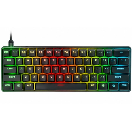 كيبورد قيمنق ستيل سيريز Apex 9 Mini مقاس 60% - سويتشات OptiPoint Linear Optical - إضاءة RGB كيبورد قيمنق ستيل سيريز Apex 9 Mini مقاس 60% - سويتشات OptiPoint Linear Optical - إضاءة RGB