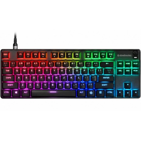 كيبورد قيمنق ستيل سيريز أبيكس 9 TKL - مفاتيح ضوئية خطية OptiPoint - إضاءة RGB - منفذ USB-C كيبورد قيمنق ستيل سيريز أبيكس 9 TKL - مفاتيح ضوئية خطية OptiPoint - إضاءة RGB - منفذ USB-C