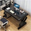 STRONG HAND OD3, Temp-Glass gaming Desk (120 × 60 × 75cm), Cable-management - BLACK