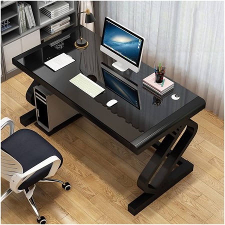 طاولة مكتبية STRONG HAND OD4 Temp, الابعاد (120 × 60 × 75) سم, سطح زجاج مقسّى, دعم لإدارة الكابلات - أسود طاولة مكتبية STRONG HAND OD4 Temp, الابعاد (120 × 60 × 75) سم, سطح زجاج مقسّى, دعم لإدارة الكابلات - أسود