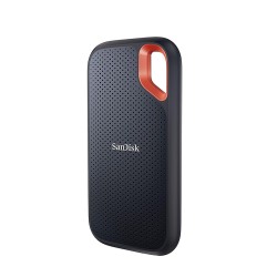 وحدة تخزين خارجية SanDisk Extreme Portable SSD, سعة تخزين 8 تيرابايت , سرعة قراءة تصل إلى 1050MB/s, مقاوم للصدمات, واجهة USB-C مع دعم USB 3.2 Gen 2 - أسود