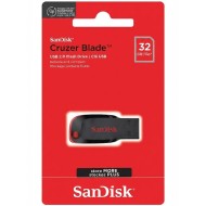 SanDisk Cruzer Blade 32GB USB 2.0 Flash Drive - Compact Design - Red