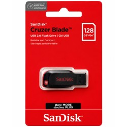 فلاش ميموري SanDisk Cruzer Blade سعة 128GB - واجهة USB 2.0