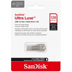 SanDisk Ultra Luxe 128GB USB 3.2 Gen 1 Flash Drive - Up to 400MB/s