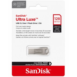 فلاش ميموري SanDisk Ultra Luxe سعة 128GB - واجهة USB 3.2 - سرعة 400MB/s