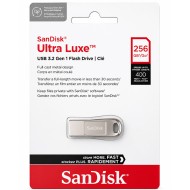 فلاش ميموري معدني SanDisk Ultra Luxe سعة 256GB - USB 3.2 - سرعة 400MB/s