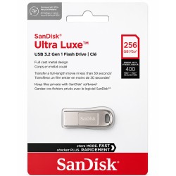 SanDisk Ultra Luxe 256GB USB 3.2 Gen 1 Flash Drive - Up to 400MB/s Read Speed