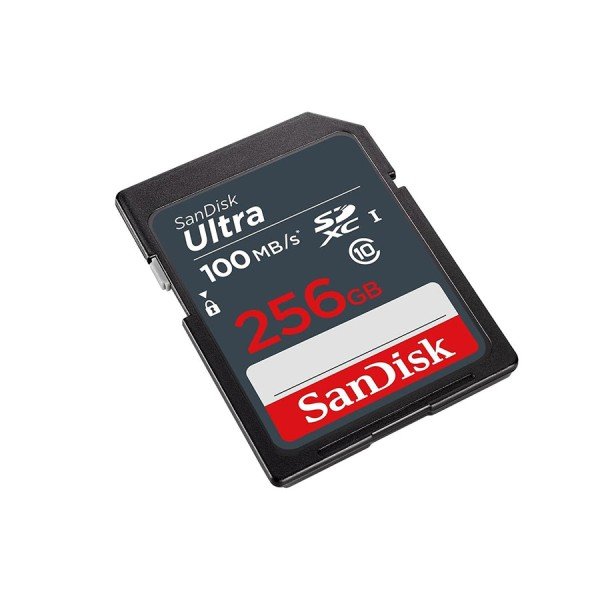 كرت ذاكرة SanDisk Ultra SDXC UHS-I, سعة 256 جيجابايت, سرعة نقل تصل إلى 100 م/ثا, مقاوم للماء والصدمات, يدعم الكاميرات الرقمية، والأجهزة المزودة بقارئ SD كرت ذاكرة SanDisk Ultra SDXC UHS-I, سعة 256 جيجابايت, سرعة نقل تصل إلى 100 م/ثا, مقاوم للماء والصدمات, يدعم الكاميرات الرقمية، والأجهزة المزودة بقارئ SD