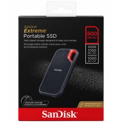 تخزين خارجي محمول SanDisk Extreme سعة 500GB - واجهة USB 3.2 - سرعة 1050MB/s