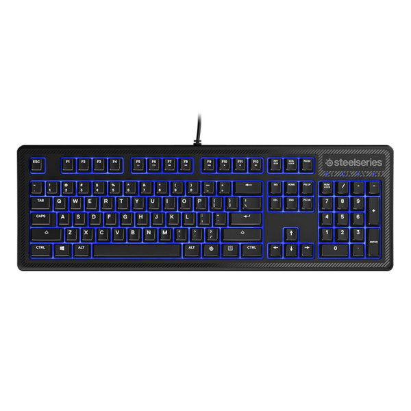 STEELSERIES APEX 100 VIBRANT BLUE ILLUMINATED GAMING KEYBOARD - BLACK STEELSERIES APEX 100 VIBRANT BLUE ILLUMINATED GAMING KEYBOARD - BLACK