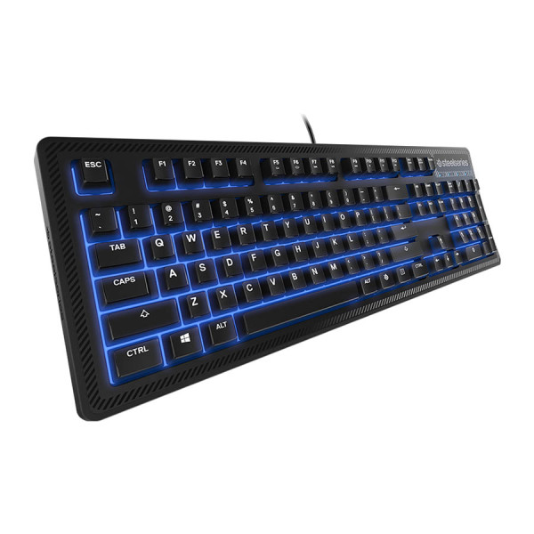 STEELSERIES APEX 100 VIBRANT BLUE ILLUMINATED GAMING KEYBOARD - BLACK STEELSERIES APEX 100 VIBRANT BLUE ILLUMINATED GAMING KEYBOARD - BLACK