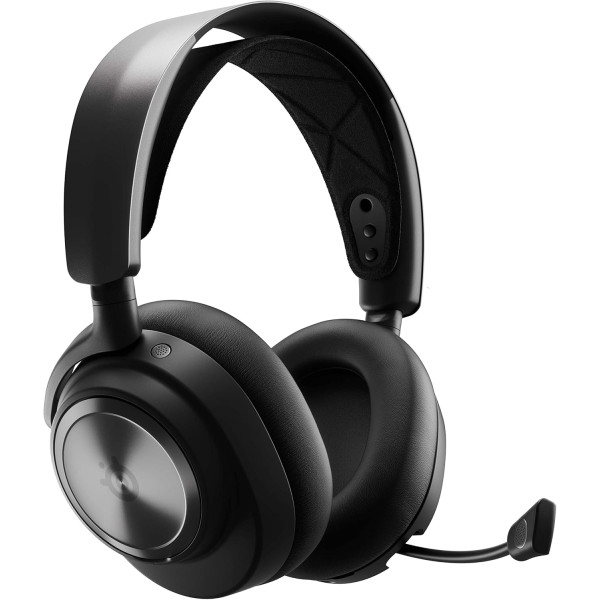 سماعة ألعاب لاسلكية SteelSeries Arctis Nova Pro 61520 صوت عالي الدقة – إلغاء ضوضاء نشط – ميكروفون قابل للسحب – أسود سماعة ألعاب لاسلكية SteelSeries Arctis Nova Pro 61520 صوت عالي الدقة – إلغاء ضوضاء نشط – ميكروفون قابل للسحب – أسود