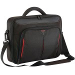 Carrying Case Targus CN414EU is a compact ,Fits laptops up to 14" ,Durable polyester exterior - Black / Red