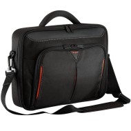 Carrying Case TARGUS Classic+ 15.6" Clamshell ,Clamshell design ,Fits laptops up to 15.6 inches ,Durable polyester material ,Trolley strap - Black / Red