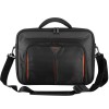 Carrying Case TARGUS Classic+ 15.6" Clamshell ,Clamshell design ,Fits laptops up to 15.6 inches ,Durable polyester material ,Trolley strap - Black / Red