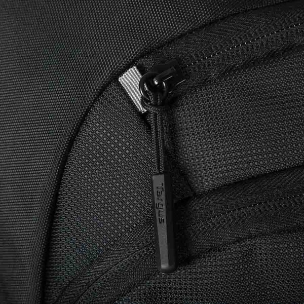 حقيبة ظهر TARGUS CN600GL Classic EcoSmart، تدعم 16 بوصة، مصنوعة من مواد معاد تدويرها صديقة للبيئة، قماش مقاوم للماء، مزودة بحزام تثبيت على حقيبة السفر