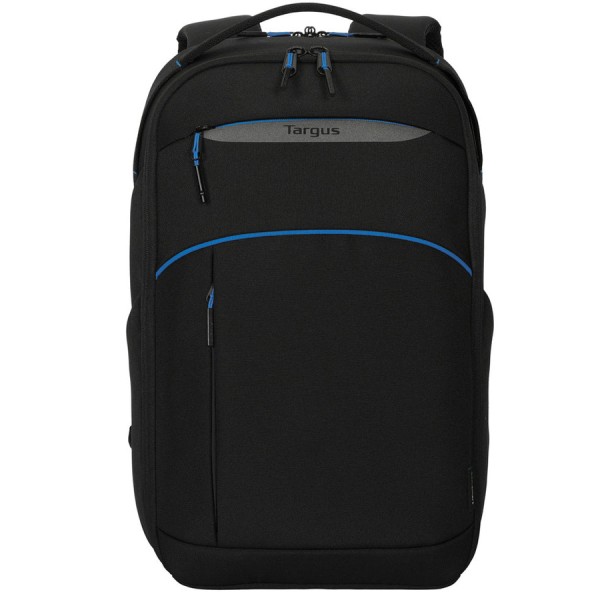 حقيبة ظهر TARGUS TBB643GL Coastline EcoSmart تدعم أجهزة لابتوب حتى 16 بوصة وتتميز بنظام حماية SafePort® Sling مع أحزمة كتف مبطنة مريحة بتصميم مريح