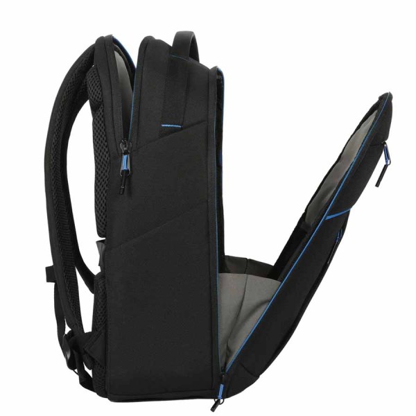 حقيبة ظهر TARGUS TBB643GL Coastline EcoSmart تدعم أجهزة لابتوب حتى 16 بوصة وتتميز بنظام حماية SafePort® Sling مع أحزمة كتف مبطنة مريحة بتصميم مريح