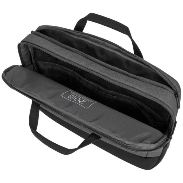 Carriying Case TARGUS TBT92602GL Cypress Briefcase with EcoSmart 15.6 is a practical and eco-conscious - Light Gray