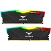TEAM GROUP T-FORCE DELTA-R DDR4 16GB ( 2X8GB ) 3600MHz (18-22-22-42) DESKTOP (RGB) BLACK 