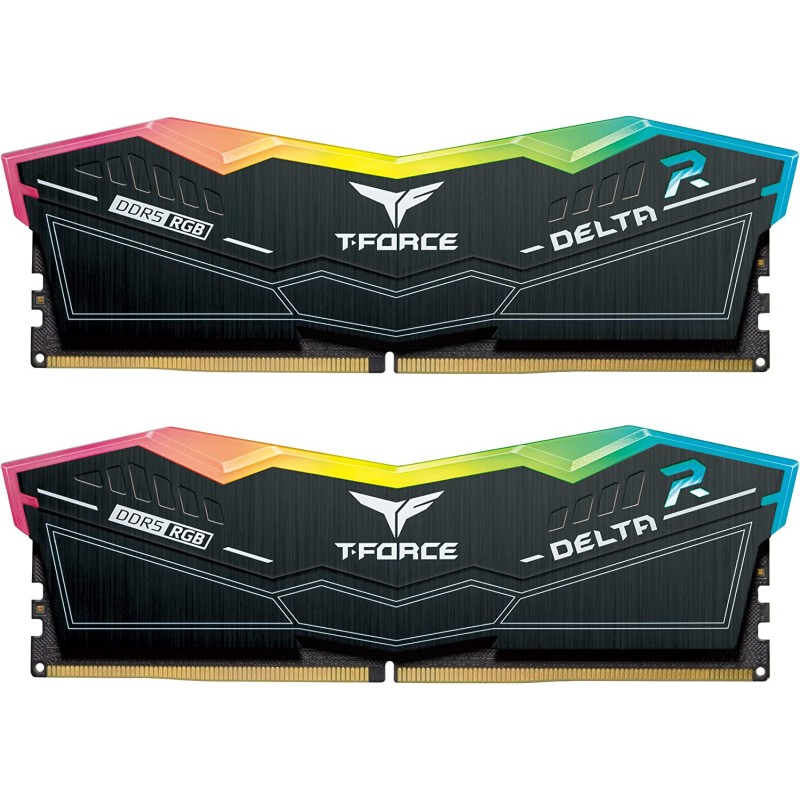 TEAM GROUP T-FORCE DELTA RGB RAM DDR5 32GB ( 2x 16GB )  5600MHz - BLACK